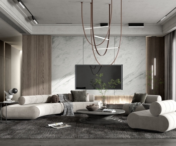 Modern A Living Room-ID:885744099