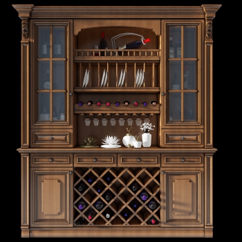 European Style Wine Cabinet-ID:492033965