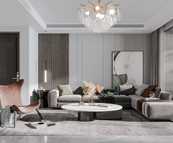 Modern A Living Room-ID:581597096