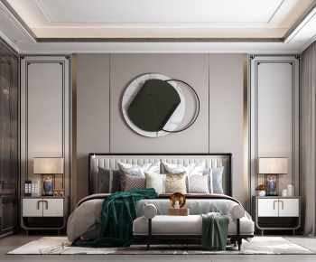 New Chinese Style Bedroom-ID:732206114