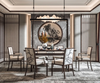New Chinese Style Dining Room-ID:648353104