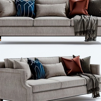 Modern Three-seat Sofa-ID:964174031