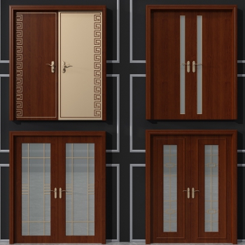 New Chinese Style Double Door-ID:246191989