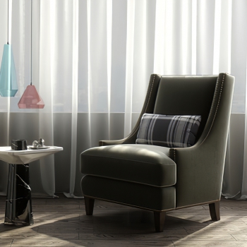 Simple European Style Single Sofa-ID:888552901