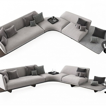 Modern Multi Person Sofa-ID:461066013