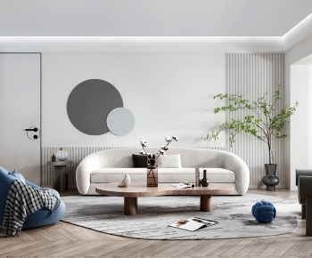 Modern A Living Room-ID:663538938