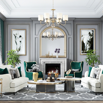 American Style A Living Room-ID:680820946