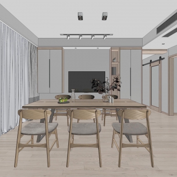 Nordic Style Dining Room-ID:619344954