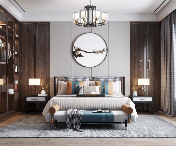 New Chinese Style Bedroom-ID:332976105