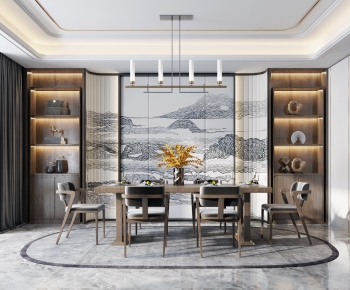 New Chinese Style Dining Room-ID:858875991