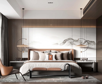 New Chinese Style Bedroom-ID:532907018