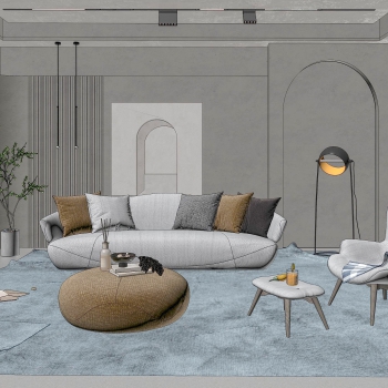 Modern A Living Room-ID:687103992