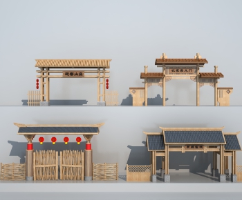 Chinese Style Building Component-ID:426851991
