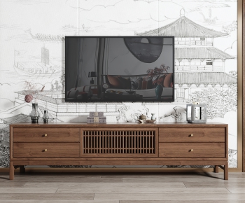 New Chinese Style TV Cabinet-ID:611373908
