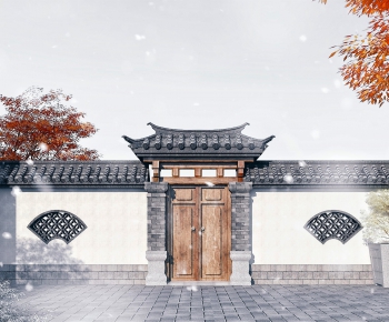 Chinese Style Facade Element-ID:521816973