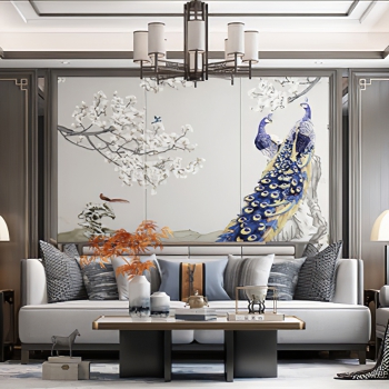 New Chinese Style Sofa Combination-ID:958117963