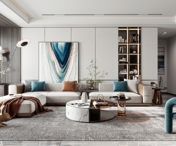 Modern A Living Room-ID:876609097