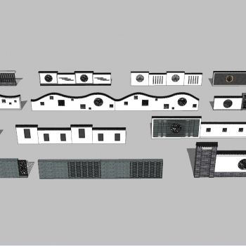 New Chinese Style Building Component-ID:534898046