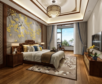 Chinese Style Bedroom-ID:601329098