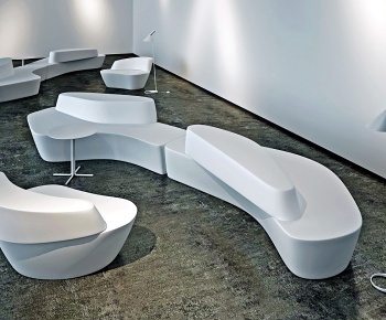 现代异形沙发组合3D模型