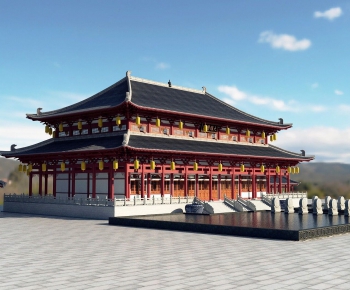 Chinese Style Ancient Architectural Buildings-ID:269536977