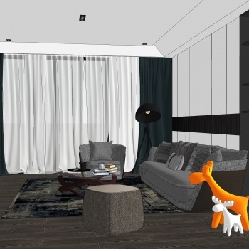 Modern A Living Room-ID:496310004