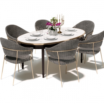 Modern Dining Table And Chairs-ID:352334025