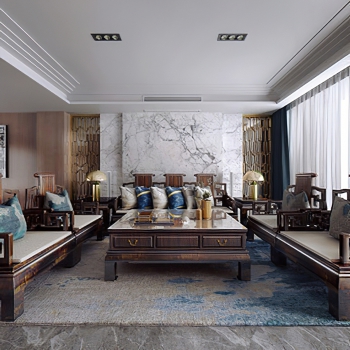 Chinese Style A Living Room-ID:780550964