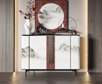 New Chinese Style Entrance Cabinet-ID:314047104