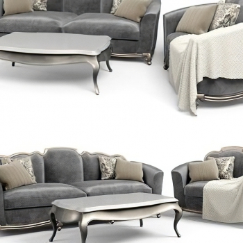 Simple European Style Sofa Combination-ID:838552959