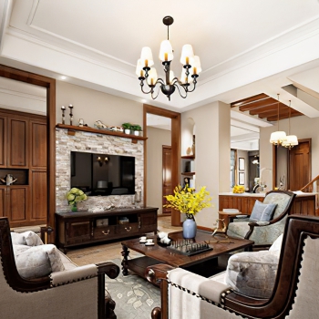 American Style A Living Room-ID:100100096