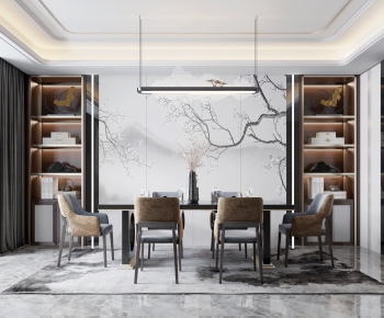 New Chinese Style Dining Room-ID:872293958