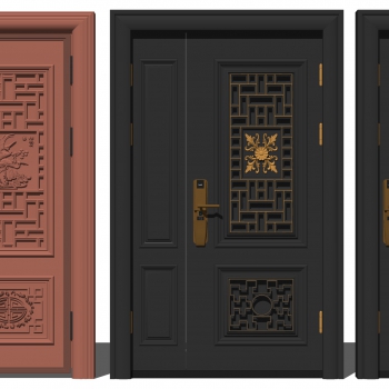 New Chinese Style Door-ID:867409788