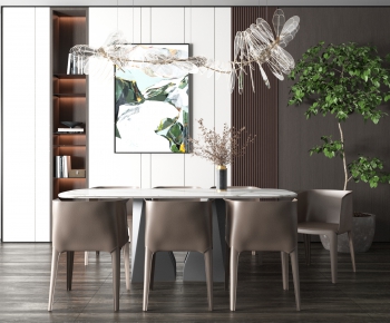 Modern Dining Table And Chairs-ID:138756047