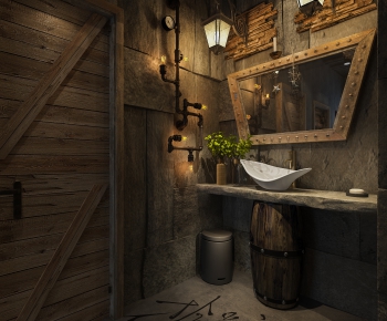Industrial Style Toilet-ID:538461924