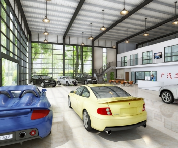 Industrial Style Automobile 4S Shop-ID:209335096