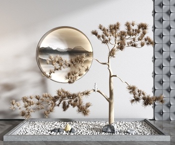 新中式景观树3D模型