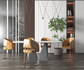 Modern Dining Table And Chairs-ID:358805895