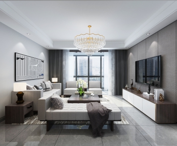 Modern A Living Room-ID:690464972