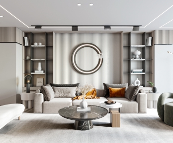 Modern A Living Room-ID:696997889