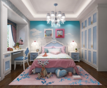 American Style Girl's Room Daughter's Room-ID:490228893