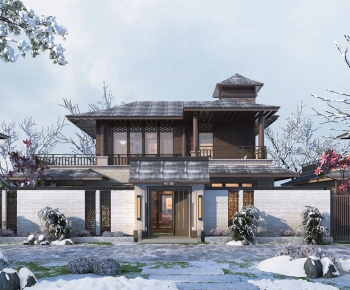 New Chinese Style Villa Appearance-ID:820746905