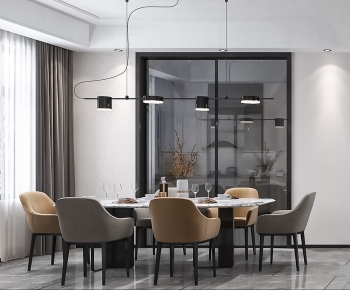 Modern Dining Table And Chairs-ID:655411018