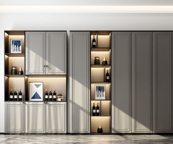 Simple European Style Wine Cabinet-ID:878388887
