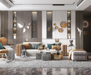 Modern A Living Room-ID:506015061