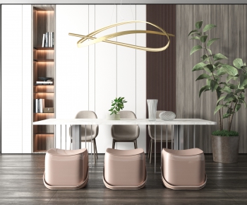 Modern Dining Table And Chairs-ID:394722949