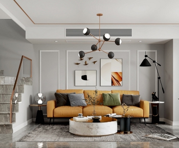 Modern A Living Room-ID:890861998