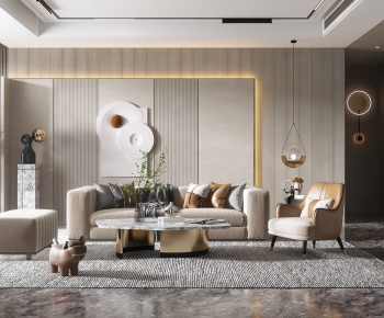 Modern A Living Room-ID:899279123
