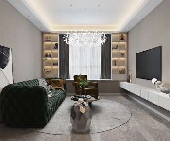 Modern A Living Room-ID:555475953