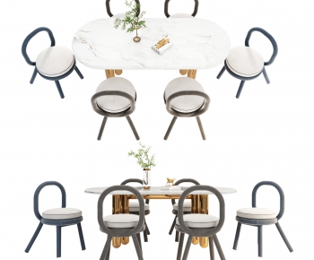 Modern Dining Table And Chairs-ID:657553918